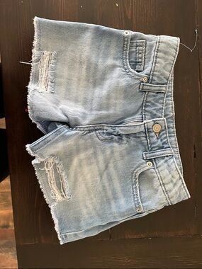 wonder nation Light Blue Distressed Denim Shorts